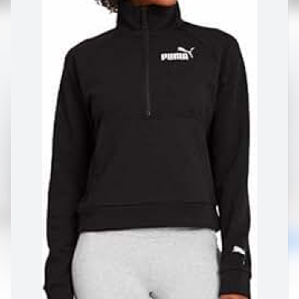Puma Women's Half-Zip Pullover Oversized Sweater Size Small